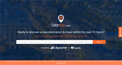 Desktop Screenshot of latetrip.com